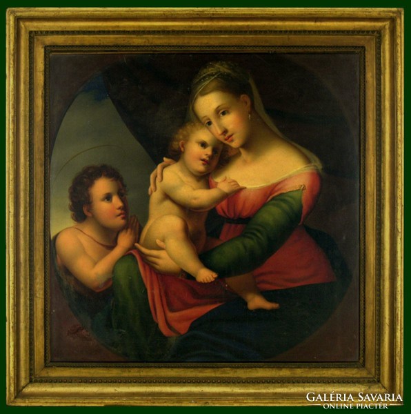 Raffaello után XIX. század : Madonna Della Sedia