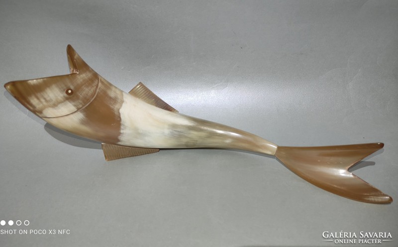 For pennies only now! Retro ornament horned fish 27 cm long