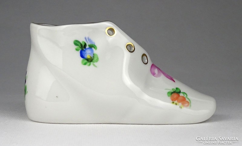 1H674 flawless flower pattern anniversary herend porcelain shoes 1964