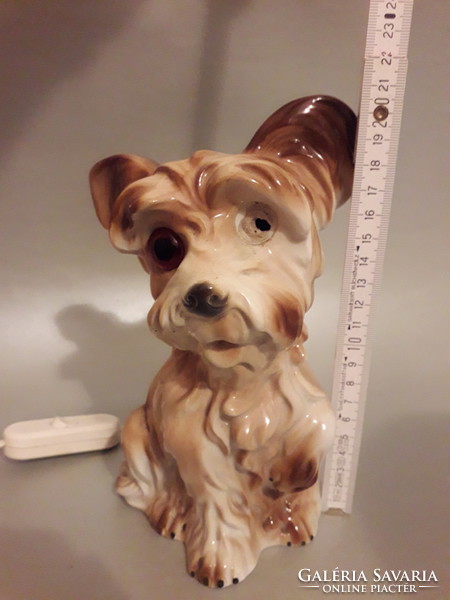 Antique old porcelain perfume lamp aroma lamp dog figural scent lamp bedside lamp