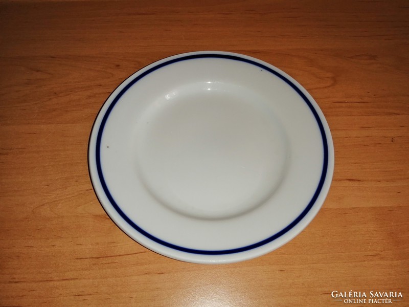 Zsolnay porcelán kék szélű kistányér 18 cm (2p-1)