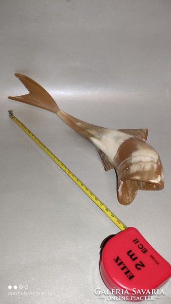 For pennies only now! Retro ornament horned fish 27 cm long