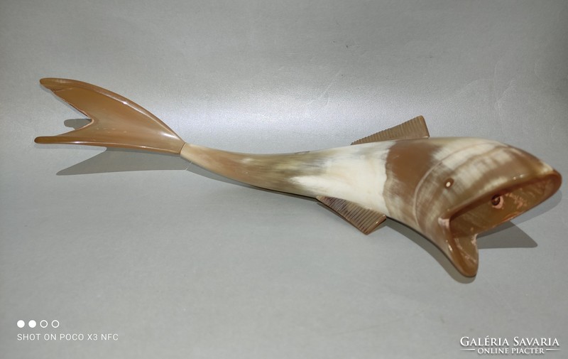 For pennies only now! Retro ornament horned fish 27 cm long