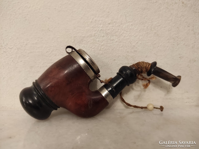 Antique short wooden small pipe 925 5338