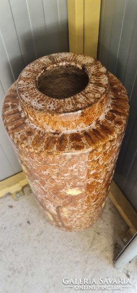 Zsolnay modern pyrogranite floor vase, 55 cm high