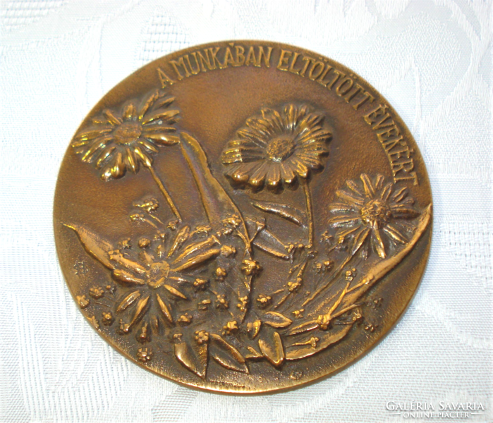 Bronze commemorative plaque 