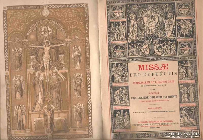 Antique books - missae pro defunctis - (order of liturgy) - 1882 regensburg - rare!