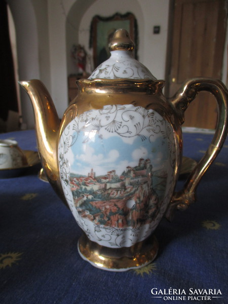 Old gilded very nice coffee set for 5 people with bavaria sign