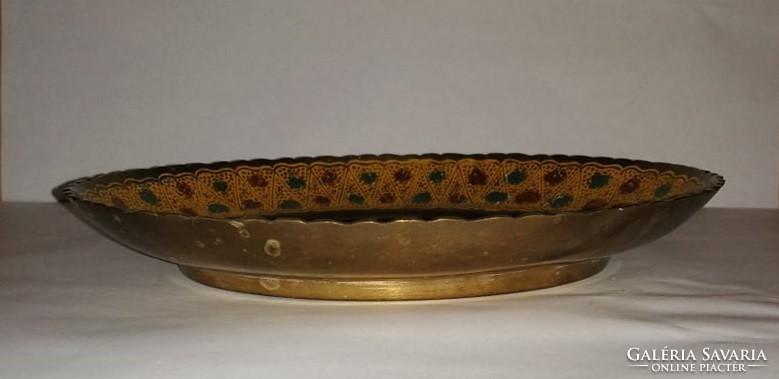 Oval copper centerpiece 18.5 * 22.5 cm (kv)