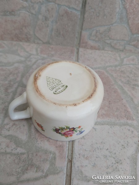 Retro Gránit teáscsésze csésze virágos nosztalgia falusi paraszti dekoráció