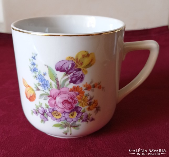 Large Czechoslovakian porcelain mug/cup, 4 dl