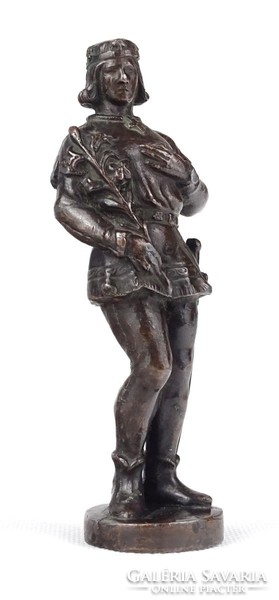 1I189 bronzed iii. Béla tin statue 12.5 Cm