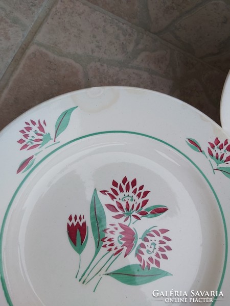 Retro Gránit virágos  mintás lapostányér  tányérok tányér nosztalgia falusi paraszti dekoráció