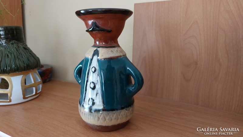(K) ceramic candle holder approx. 18 cm high