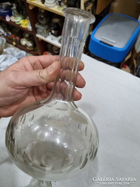 Peeled crystal bottle