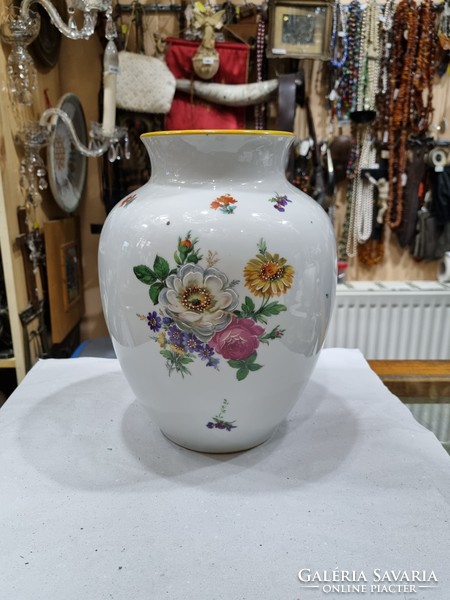 Old German porcelain vase