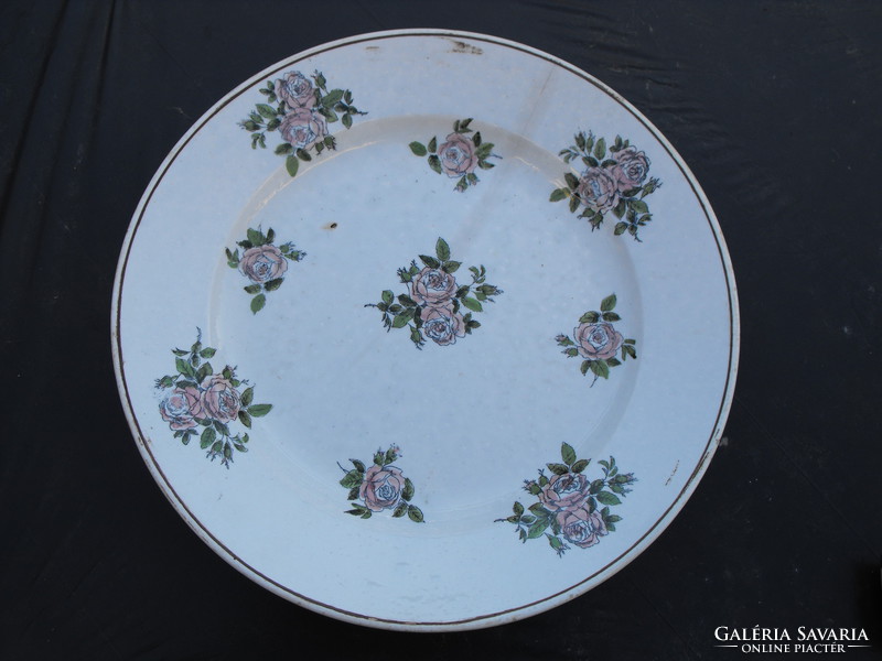Herendi tányér jelzett kb. 1900 - átmérő 34 cm, majolika