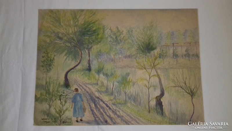 Wanek s. Francis lakeside walk painting
