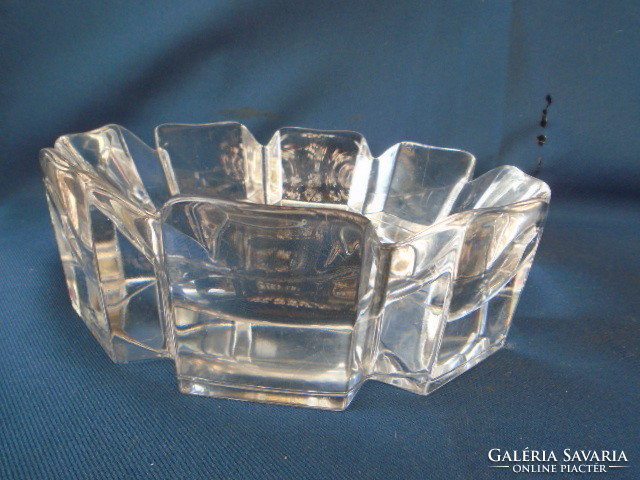Kosta&Boda Sommerso technológíával kristályüvegből készült asztal közép kináló vagy dísztárgy 2166 g