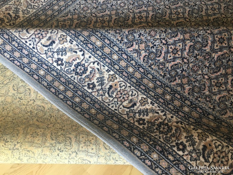 Sopron large gray wool rug (3 m x 4 m)