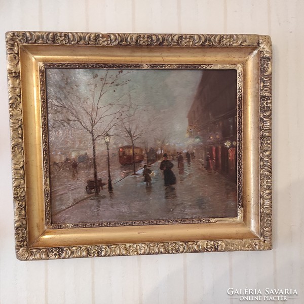 It was also auctioned off at an antique painting auction in Paris