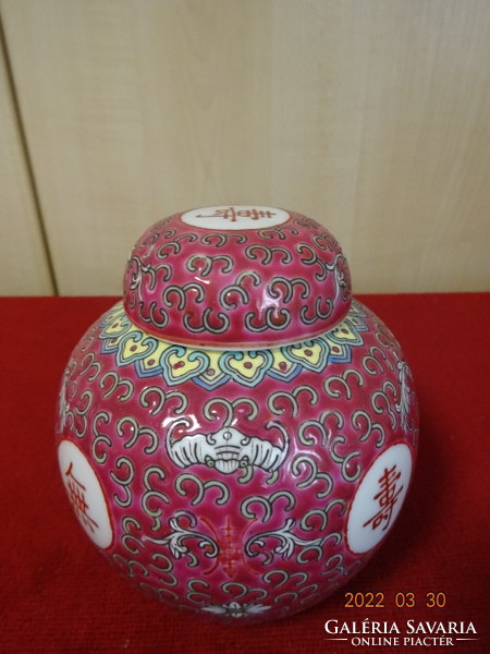 Chinese porcelain tea grass holder, height 12 cm. He has! Jókai.