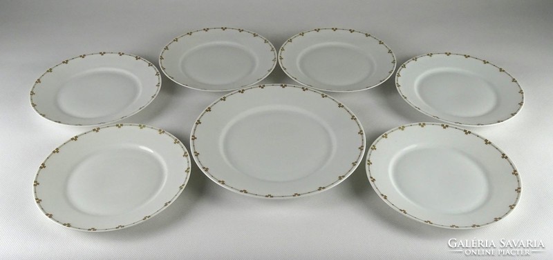 1I237 antique art nouveau imperial white porcelain cake set