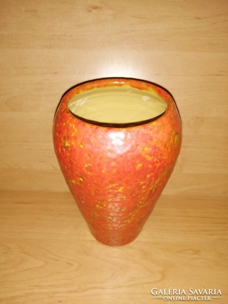 Mid-century kerámia váza 17,5 cm magas (18/d)