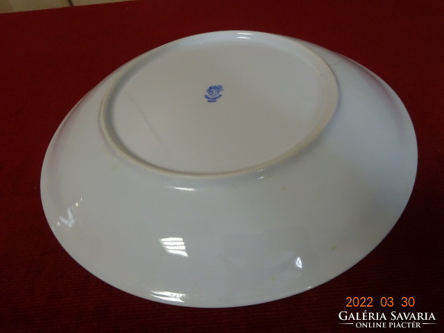 Lowland porcelain flat plate with pink floral pattern. He has! Jókai.