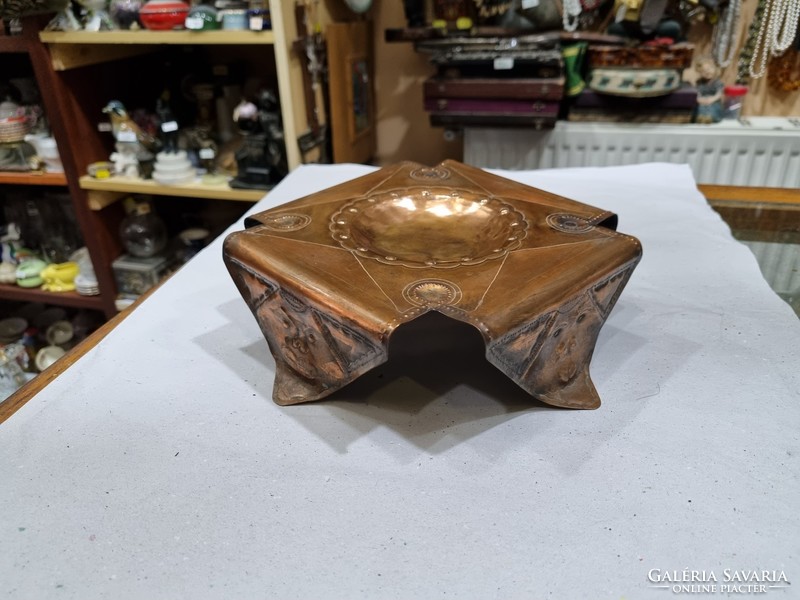 Old copper bowl