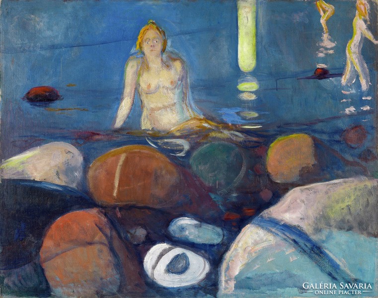Edward Munch - Summer Night. Mermaid - reprint