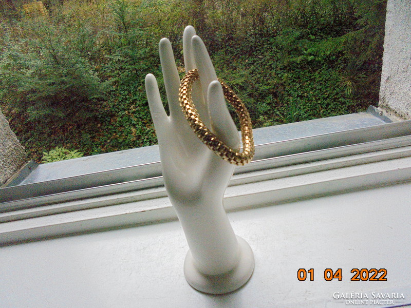 Gold-plated steel bracelet