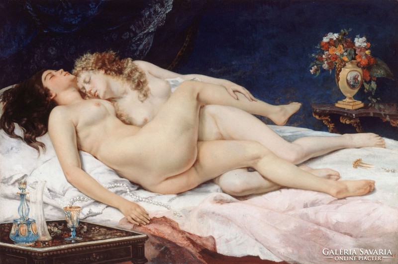 Gustave Courbet - Alvás - reprint