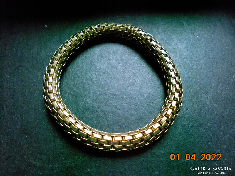 Gold-plated steel bracelet