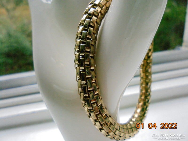 Gold-plated steel bracelet