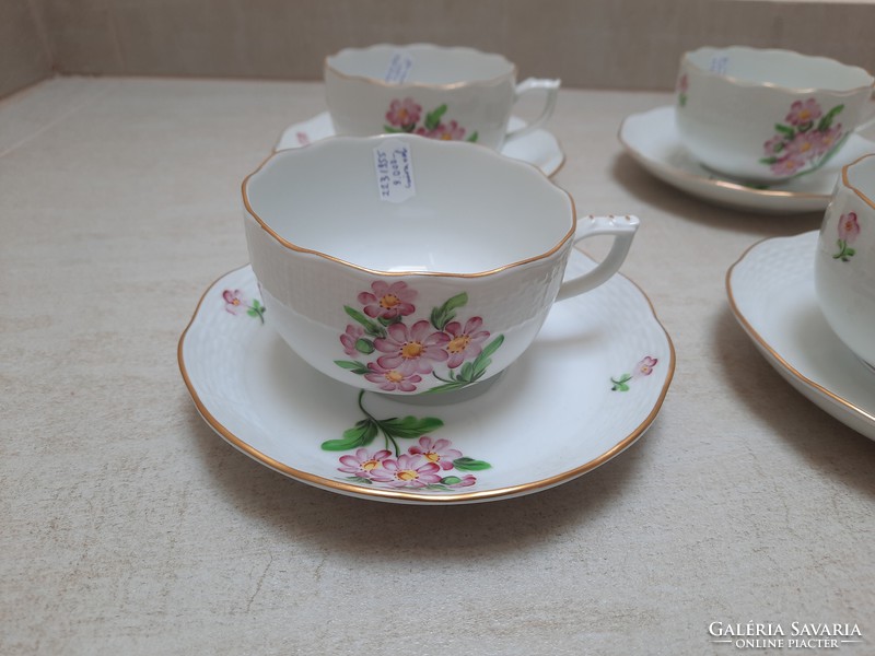 Herend map patterned tea cup + saucer