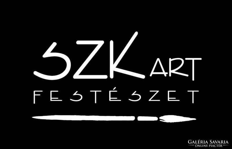 Krisztián Szalai: relationship. 45X55cm acrylic / canvas abstract modern painting