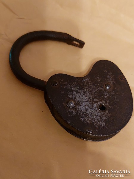 Old padlock without key.