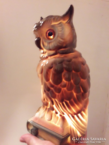 Antique porcelain owl with book perfume lamp fragrance lamp aroma lamp