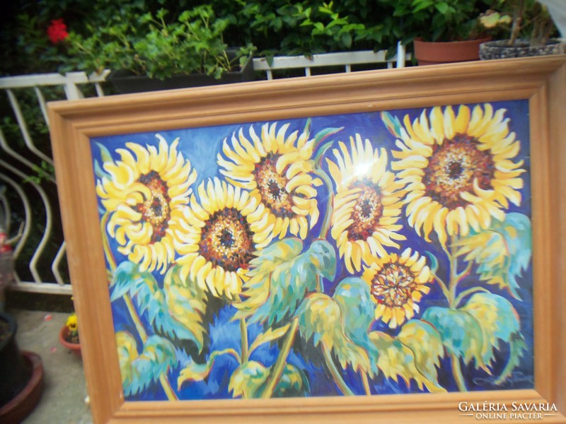 Amazing sunflowers watercolor