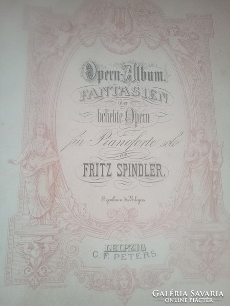 19th century fritz spindler opera album piano solo