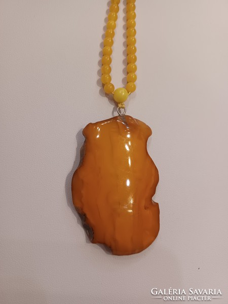 Original antique amber, amber bead string