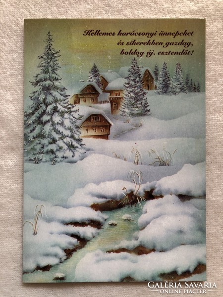 Postatiszta Karácsonyi képeslap