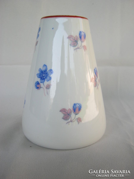 Zsolnay porcelain blue floral vase