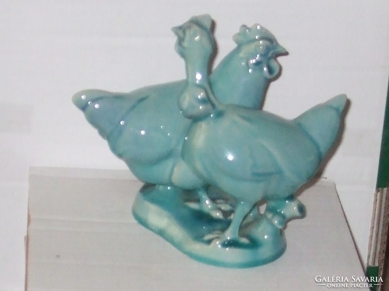 Very rare zsolnay blue hens.