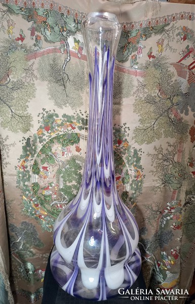 Huta lead crystal floor vase