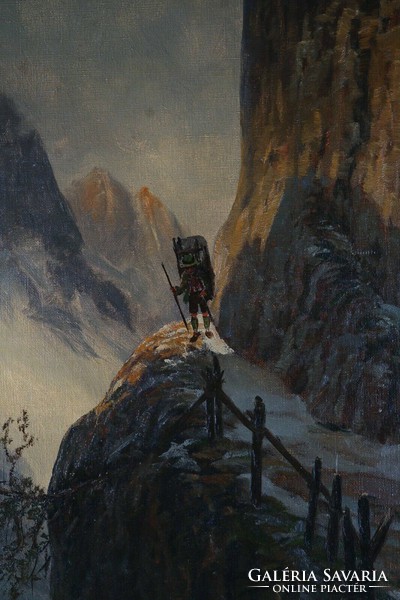 Friedrich WISTERNIGG (1911-1989), hegyi táj