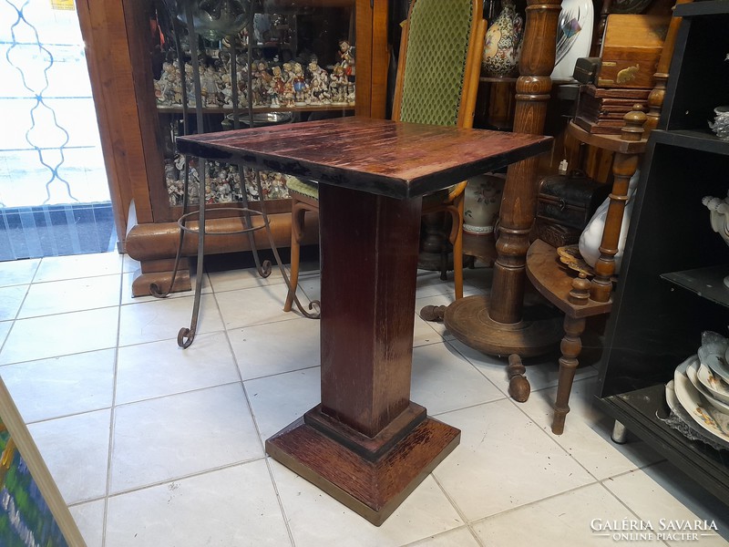 Old art deco wooden table.