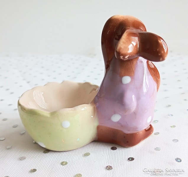 Ceramic egg holder bunny 7.5X9cm