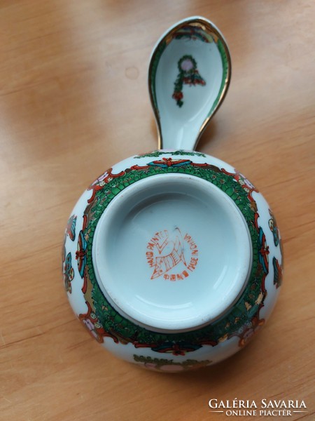 Muesli bowl with spoon - Chinese porcelain